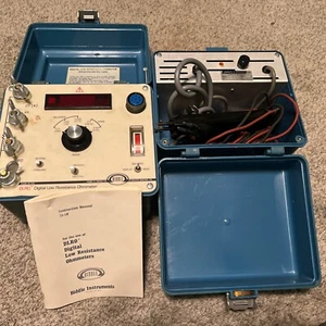 Biddle 247000 DLRO Digital Low Resistance Ohmmeter & Power Supply PN15572-2 READ - Picture 1 of 4