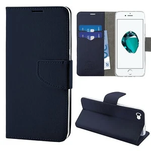 Cover Custodia Libro Chiusura Magnetica per Iphone 7 - 8 - Se 2020/2022 Blu - Foto 1 di 8