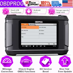 NEW OBDPROG M500 Car Mileage Odometer Correction Oil Reset OBD2 Code Reader Tool - Foto 1 di 18