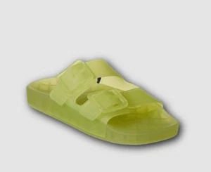 $425 Balenciaga Women Yellow Mallorca Buckle Slide Sandal Shoes Size EU 40/US 10 - Picture 1 of 7