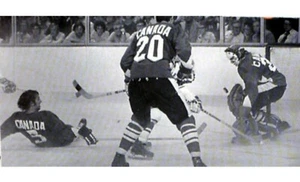 KEN DRYDEN PETE MAHOVLICH KANADA VS RUSSLAND DRUCK NOSTALIGIEN FOTO - Bild 1 von 1