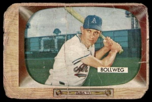 Bowman #54 Don Bollweg Kansas City Athletics 1955 relleno de bajo grado - Imagen 1 de 2