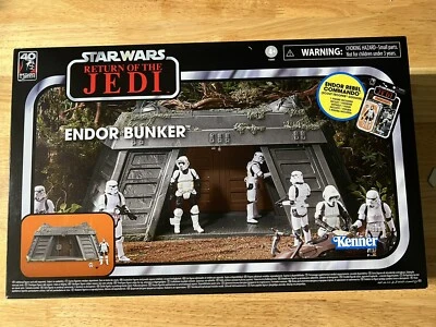 Star Wars Colección Vintage Juego Endor Bunker con Figura 3.75" Foto 1 de 2