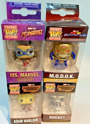 Funko Pop Llavero Disney Marvel Guardianes de la Galaxia Ant Man Wasp Lote de 4 piezas Foto 1 de 3