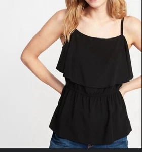 Camisa sin mangas para mujer Old Navy con volantes definidos en la cintura cami talla XS - Imagen 1 de 9