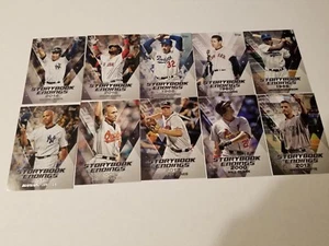 2018 Topps Update Storybook Endings Insert Set 1-10 (Jeter, Ripken, Koufax,++) - Picture 1 of 1