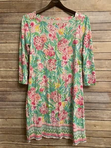 Lilly Pulitzer Sophie Shift Dress Pear Necessities Size Medium UPF 50 NEW Pink - Picture 1 of 6