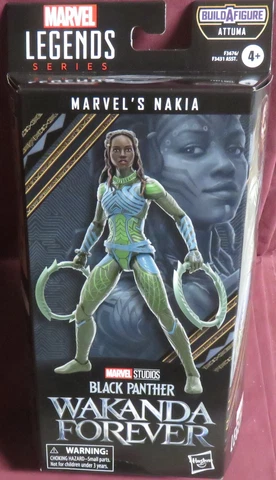 NAKIA, MARVEL LEGENDS BLACK PANTHER WAKANDA FOREVER, 2022 HASBRO, BAF ATTUNA Cover