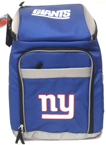 Rawlings | NFL Soft-Sided Backpack Cooler | 32-Can Capacity | NY GIANTS Cover