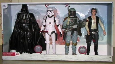 Star Wars Talking Action Figure Set Darth Vader Han Solo Boba Fett ca 71x38cm - Bild 1 von 2
