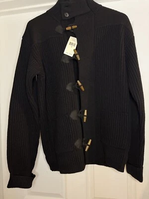 Ralph Lauren RRL Double RL Mens Sweater Cardigan Black Sz Medium/M 100% Wool - Image 1 of 2