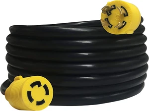20 Feet NEMA L14-30P/L14-30R Generator Extension Cords, 4 Prong Heavy Duty, 30 A - Picture 1 of 7