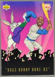 1993 Upper Deck Adventures in Toon World Bugs Bunny Hare-Os #BBH4 Reggie Jackson - Picture 1 of 2