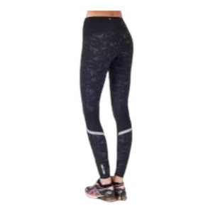 Sweaty Betty Zero Gravity Leggings Size M Black Gray Print Mesh Knee - Picture 1 of 9