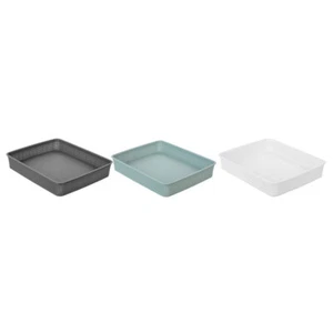3x Boxsweden 35cm Ivy Weave Basket Rectangular Organiser Storage Tray Assorted - Picture 1 of 4