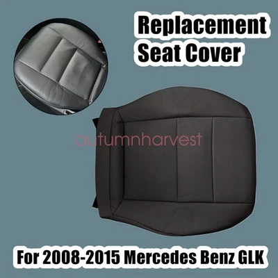 Cubierta de asiento de cuero negra para parte inferior del conductor Mercedes Benz GLK 250 350 2008-2015 Foto 1 de 4
