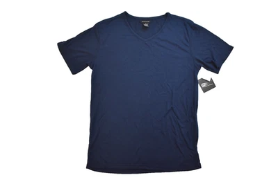 Camisa Top Intimo Para Hombres Tejido Suave Manga Corta Cuello en V Azul Marino para Dormir Nueva con Etiquetas Mediana Foto 1 de 4