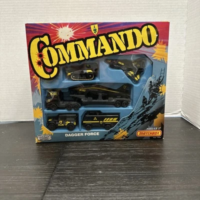 1988 MATCHBOX COMMANDO DAGGER FORCE SET Of 5 BLACK SPECIAL OPPS VEHICLES 1/64 - Image 1 of 4