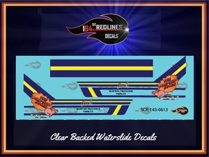 Set decalcomanie "Pork Chop Express" colpo lungo 1/43 SCR-143-0613 - Foto 1 di 3