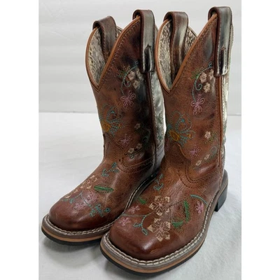 Botas Vaqueras Smoky Mountain Floralie 3843C Floral Bordado Niños Talla US 9R Foto 1 de 4