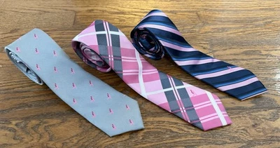 批量 3 件 | Knots For Hope 男式领带 乳腺癌意识 Susan G. Komen — 第 1/4 张图片