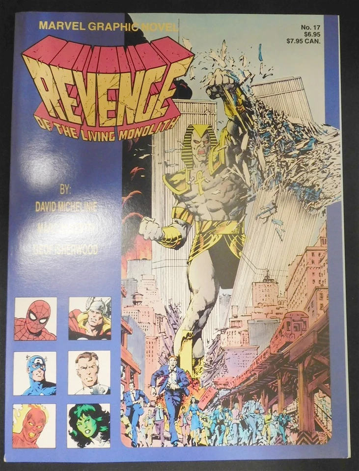 MARVEL GRAPHIC NOVEL 17 REVENGE LIVING MONOLITH GN COMIC 1ST PRINT 1985 VF/NM - Image 1 of 1
