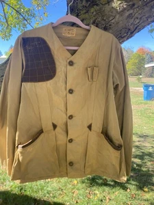 10-X Vintage Tan Trap Shooting Shirt With Shoulder Patch - Picture 1 of 5