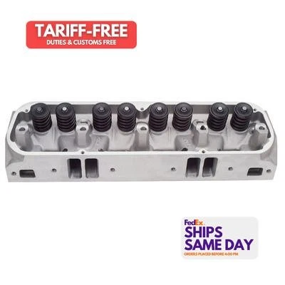 Edelbrock 60779, One Natural Aluminum Sbm Performer Rpm Cylinder Head - Assm.  - Image 1 of 4