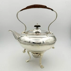 MATTHEW BOULTON KETTLE & BURNER STAND OLD SHEFFIELD PLATE 19TH CENTURY - Picture 1 of 13