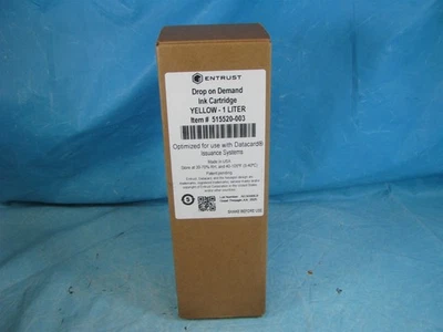 Entrust Drop On Demand Ink Cartridge - Yellow 1 Liter # 515520-003 - NEW - Image 1 of 2