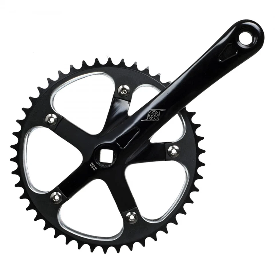 Origin8 Propulsion 165mm X 46t CNC Black Track Crankset