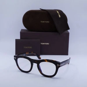 Tom Ford FT5873-B 052 Dark Havana 49mm Brille Neu Original - Bild 1 von 6