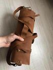 knife roll bag made of genuine leather 10 compartment pocket