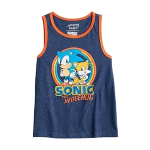NWT Sonic the Hedgehog Tank Top T Shirt Tee SEGA Movie Boys 4 5 10 12 XS L NEW - Picture 1 of 2