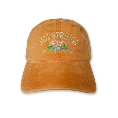 Boné de beisebol bordado Hot Springs National Park chapéu acampamento natureza - Imagem 1 de 4