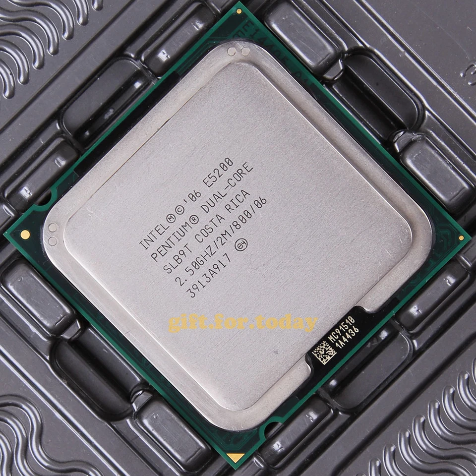 Original Intel Pentium E5200 2.5 GHz Dual-Core Processor CPU SLAY7 SLB9T - Image 1 of 1