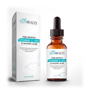 VITAMIN -C 15% Antioxidant Skin Face Serum - Organic plus Vegan Hyaluronsäure - Bild 1 von 3