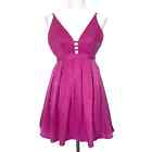 Free People Dress Gabby?S Party All Night Mini Pink Fit Flare Spaghetti Straps 0