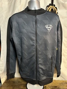 Superman Fleecejacke grau Logo Reißverschluss SM 34/36 DC Comics Reißverschlusstaschen - Bild 1 von 13