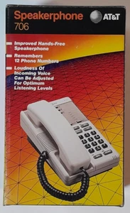 AT&T Speakerphone 706 Corded Telephone Dove Grey - Photo 1/3