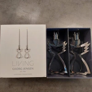 Georg Jensen ENGEL KERZENSTÄNDER Weihnachten Sammlerstücke Living - Palladium - Bild 1 von 6