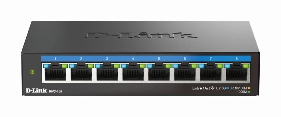 DLink Deutschland 8-Port Switch DMS-108/E Switch 8-Port - Bild 1 von 4