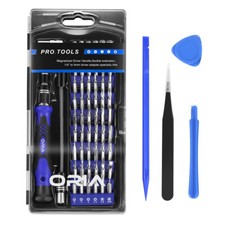 Blue 65 In 1 Magnetic Precision Screwdriver For Phone PC Bit Kit Set Repair Tool