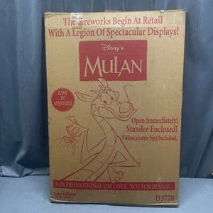 Vintage Mulan Disney Video Store Display Standee With Original Box Never Used - Picture 1 of 20