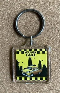 NYC Yellow Taxi Key Ring NEW! Clear Plastic/Resin. - Picture 1 of 3