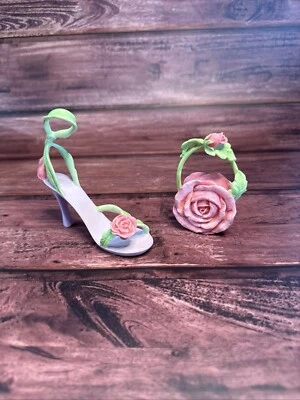 Avon Fine Collectibles All Dressed Up Miniature Shoe Rose Sandal & Purse Decor - Image 1 of 4
