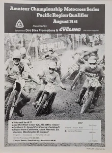 1975 Amateur Meisterschaft Motocross Qualifier Rennen Ankündigung - Bild 1 von 1