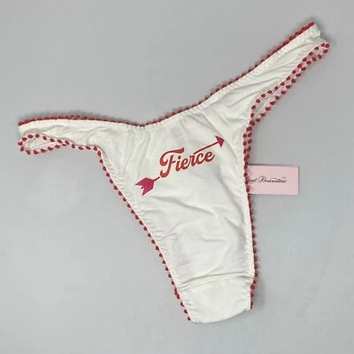 Agent Provocateur Fierce White Red Brazilian Brief AP4 Large NWT - Image 1 of 4