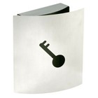 Schlüsselkasten Edelstahl Alco 875 Schlüsselschrank Metall 9 Haken 25 x 22cm NEU