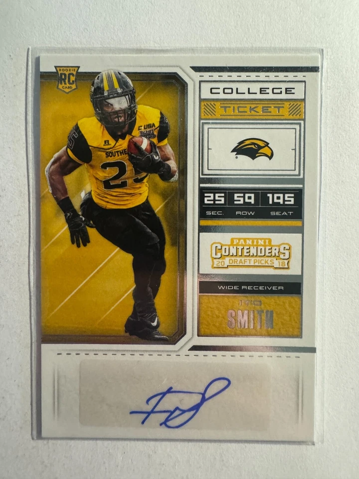 K232,475 - 2018 Panini Contenders Draft Picks #291 Ito Smith Auto RC - Image 1 of 1